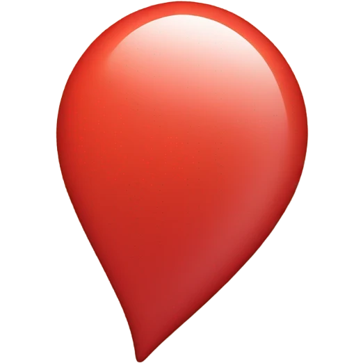 red map location pin emoji