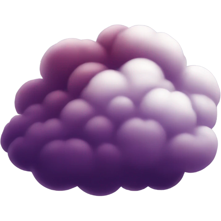 burgundy cloud  emoji
