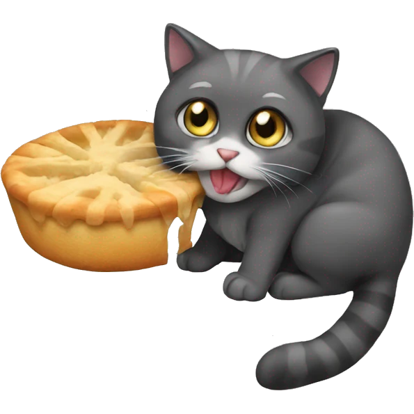 Cat eat emoji