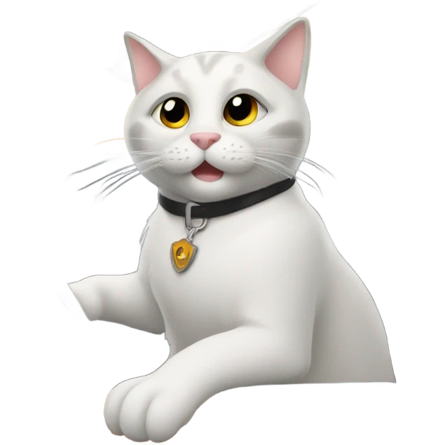 A cat driving a car emoji