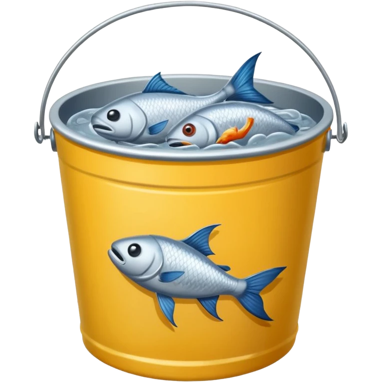 dead fishes in bucket emoji