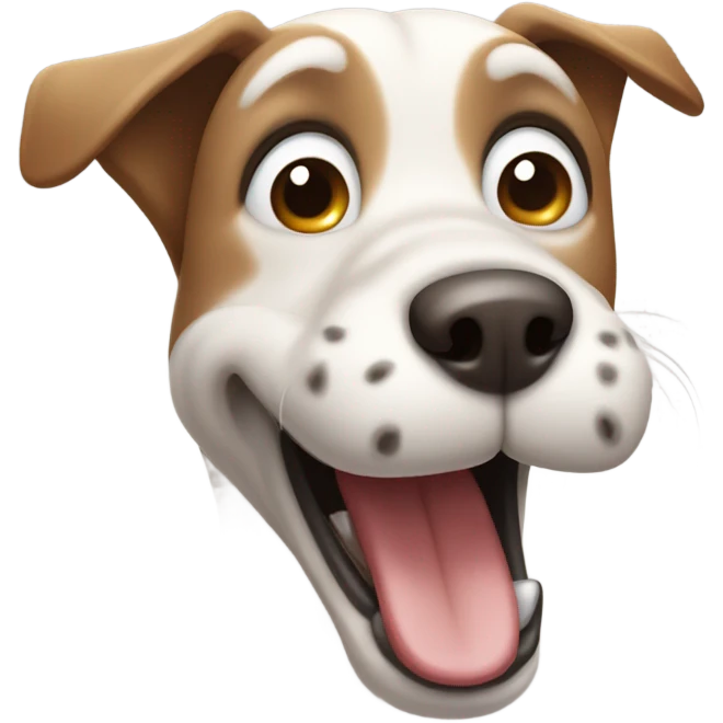 Dog with goofy teeth emoji