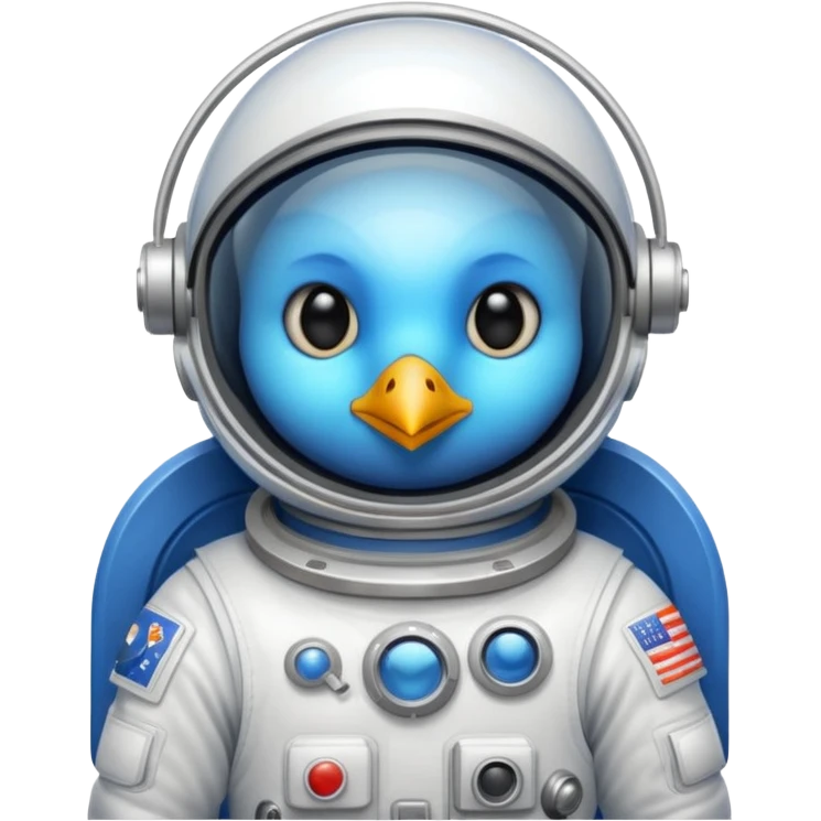 bird with astronaut suit emoji
