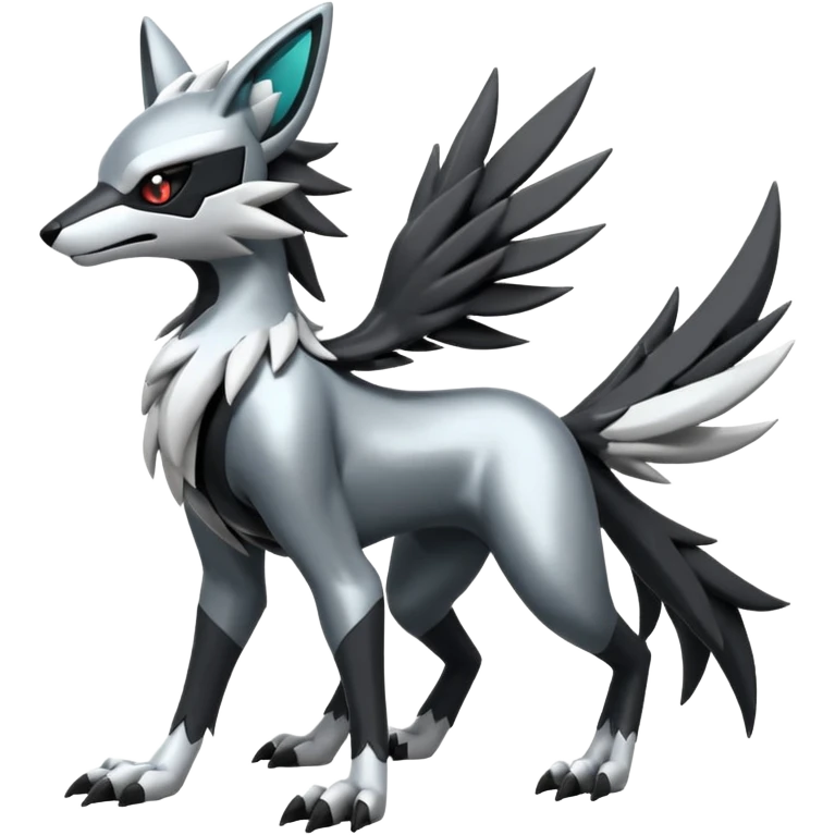Futuristic Mightyena-Silvally-Fakémon-hybrid-creature (full body)  emoji