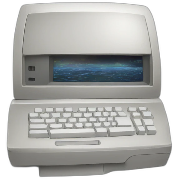 A computer emoji