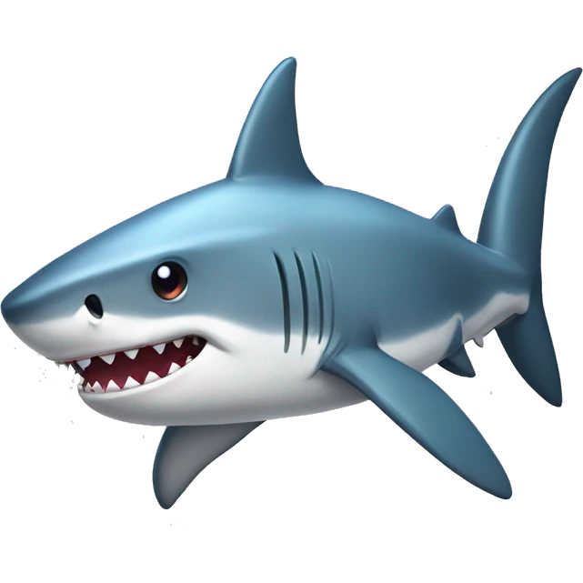 Shark with a bow emoji