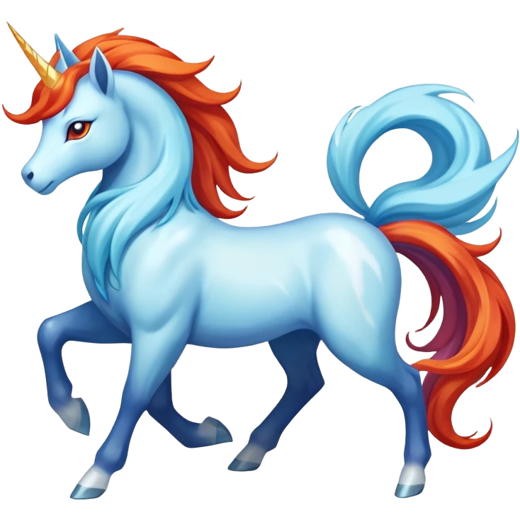 Rapidash-Suicune-hybrid emoji
