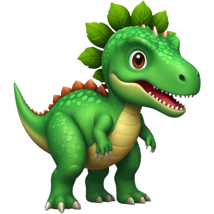 Puedes crear un dinosaurio animado  emoji