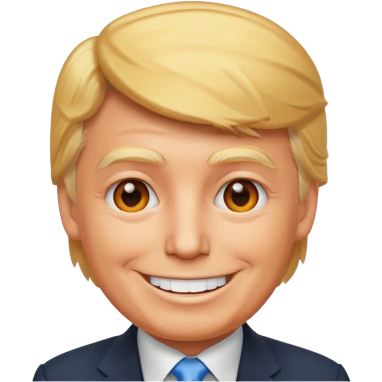 A Telegram emoji style of trump emoji