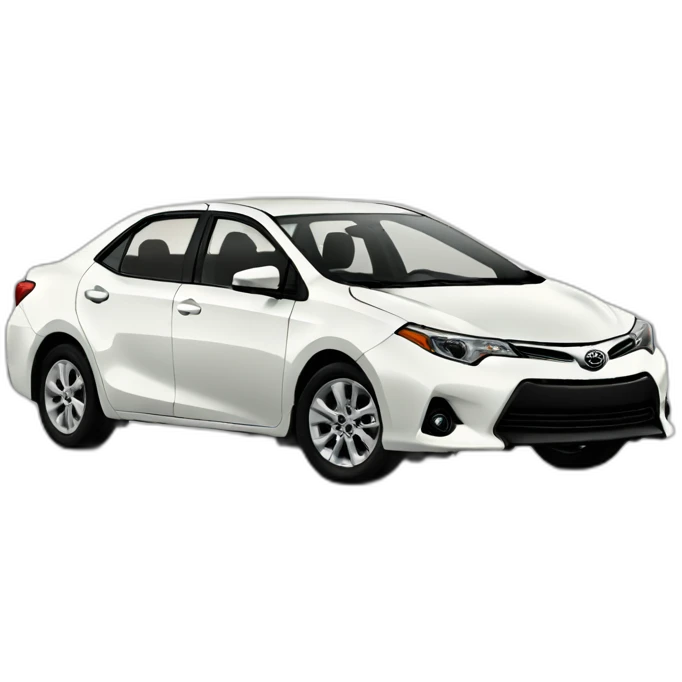 Sunrise Toyota corolla 2011 white emoji