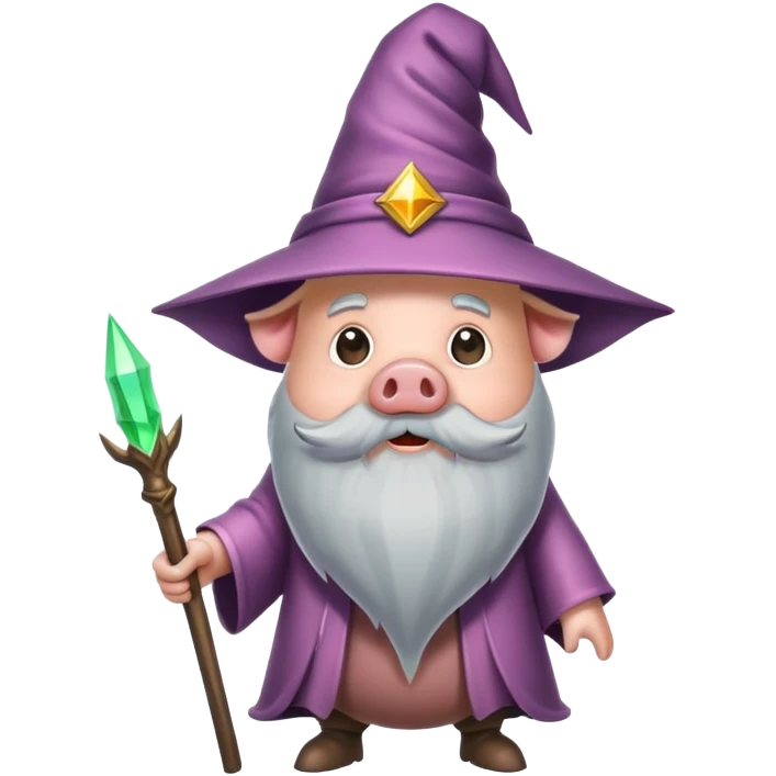 pig wizard emoji