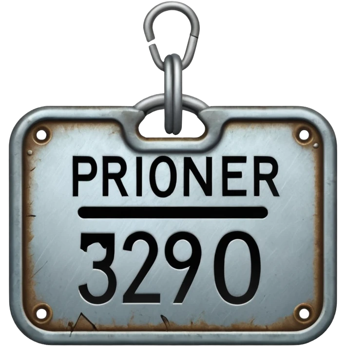 prisoner number tag emoji