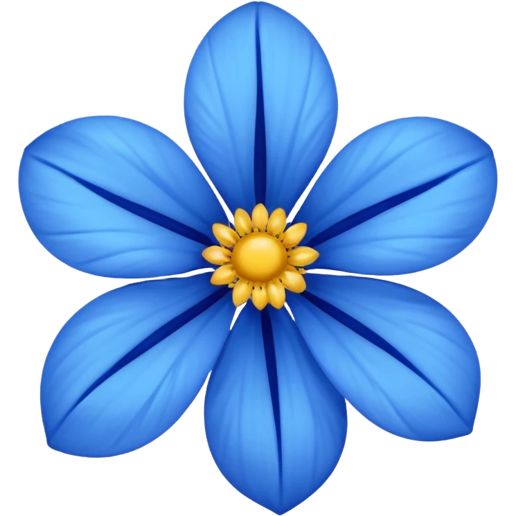 Emoji flor azul emoji