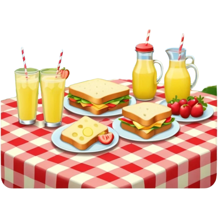 picnic banquet, having tablecloth emoji