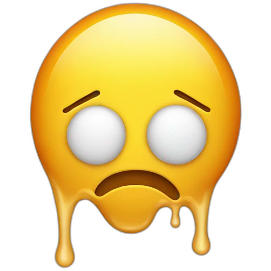 melting face emoji