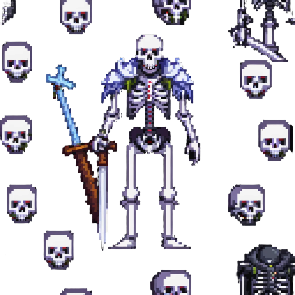 undead necromancer overlord with army of skeletons emoji