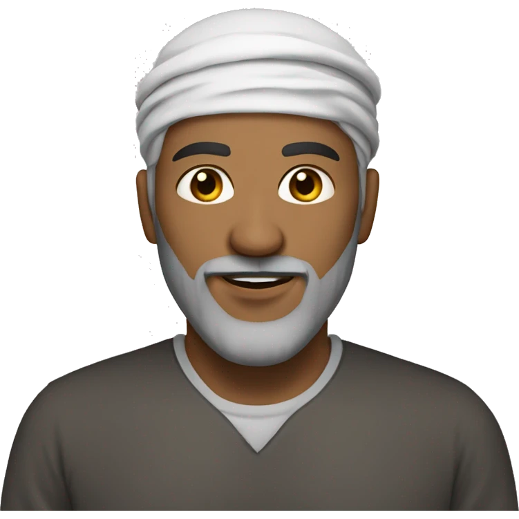 A muslim man with light Brown eyes and blond beard emoji