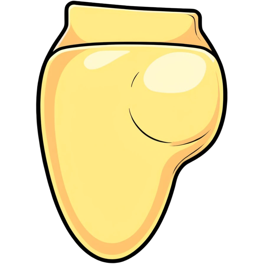 Brazilian bum bum cream emoji
