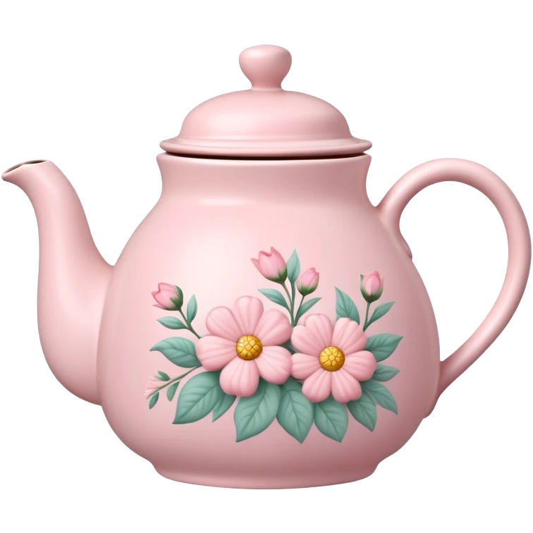 cute pastel pink teapot emoji