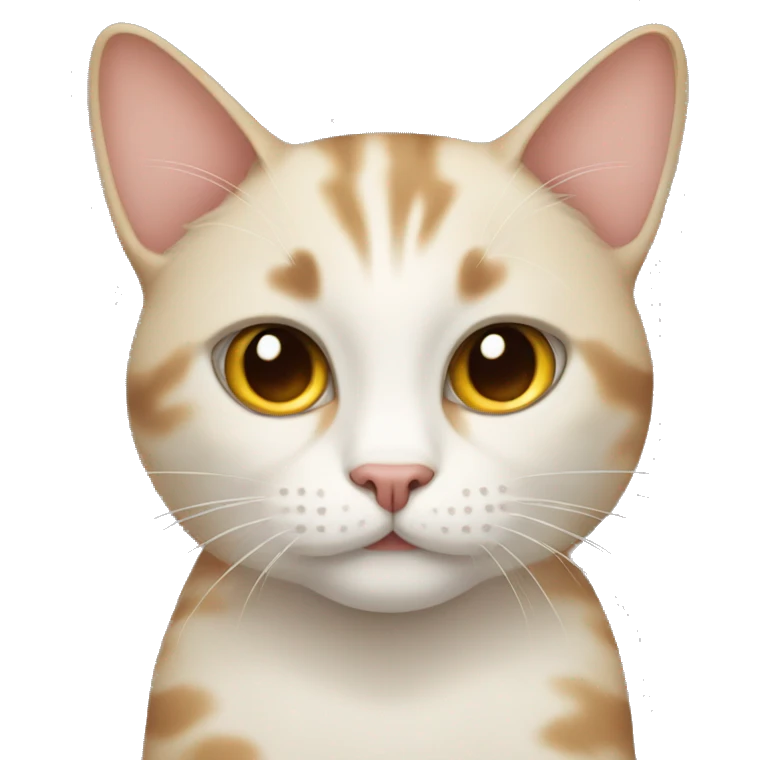 Neutral Face cat emoji