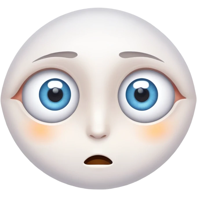 two eyes looking in different directions, playful and expressive emoji