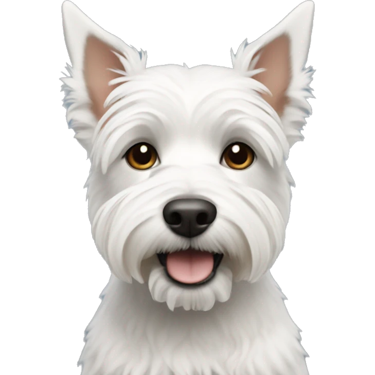 white short haired terrier emoji
