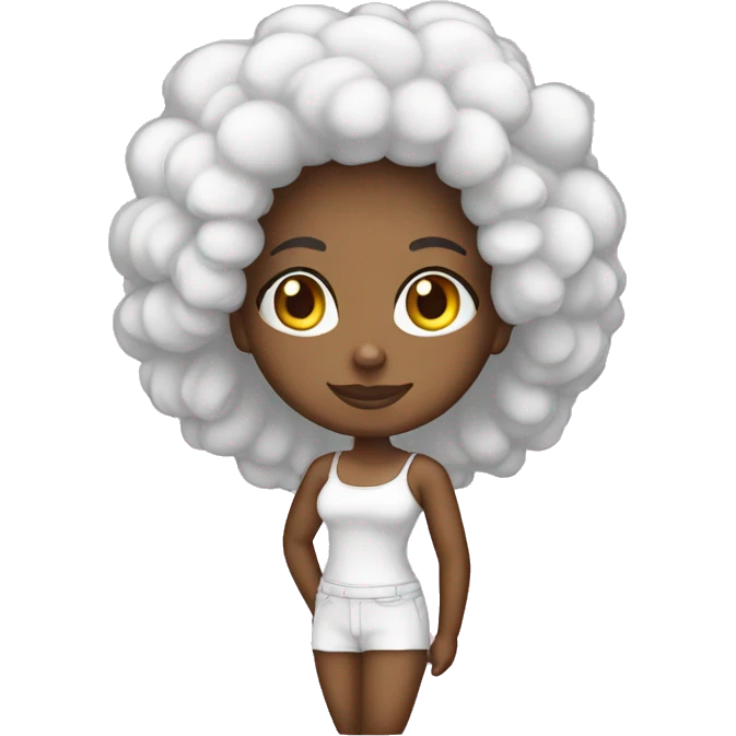 Ange afro américain emoji