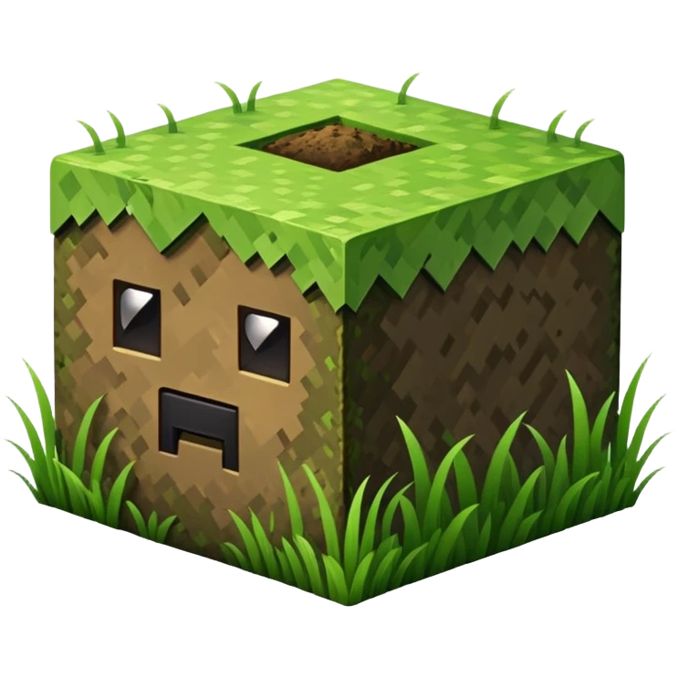 Minecraft grass block emoji