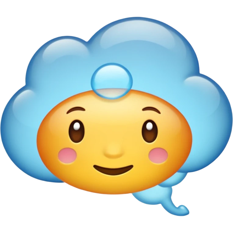 thought bubble, simple, clear, no text emoji