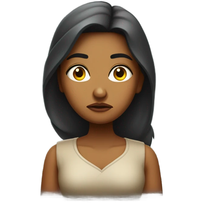 Annoyed Indian girl emoji