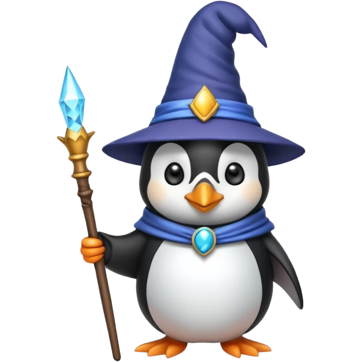 penguin wizard emoji