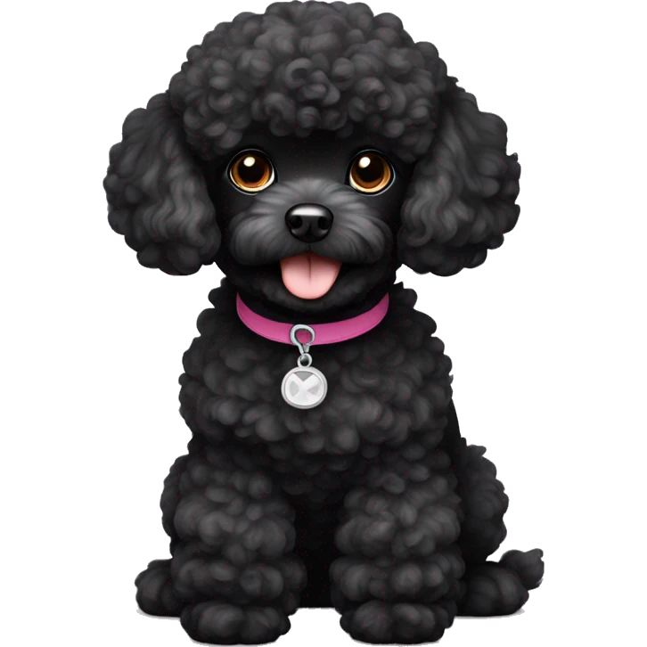 black toy poodle emoji