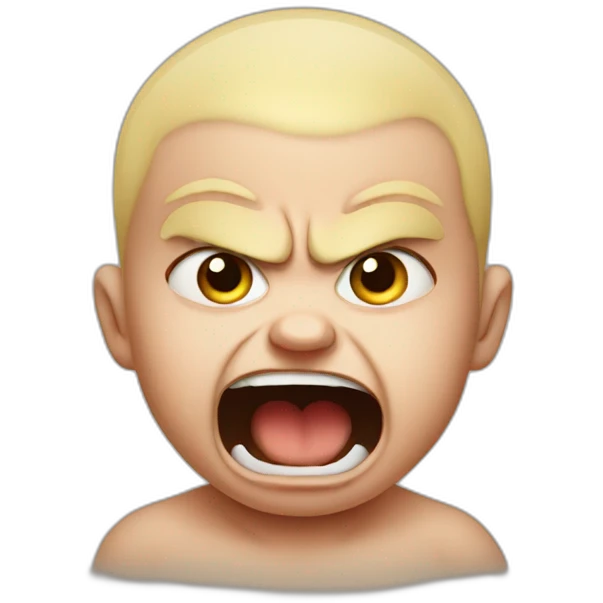 Angry baby emoji