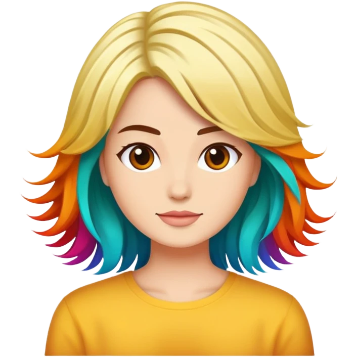 Hair colouring  emoji