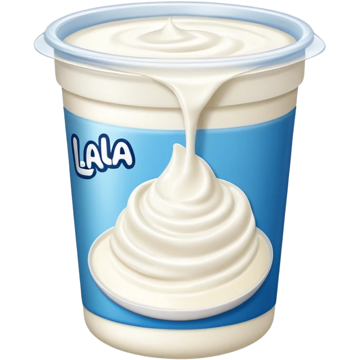 Yogurt envasado marca lala emoji