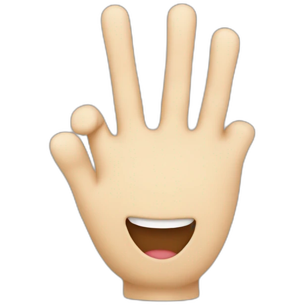 Smile medium finger emoji