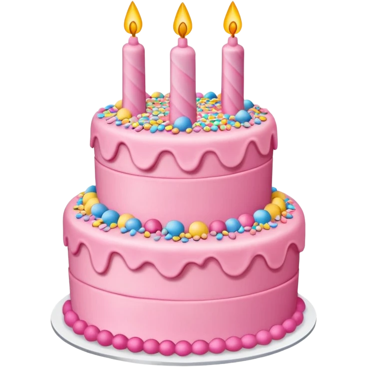 a-big-three-tiered-pink-cake emoji