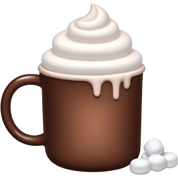 cocoa with marshmallows emoji