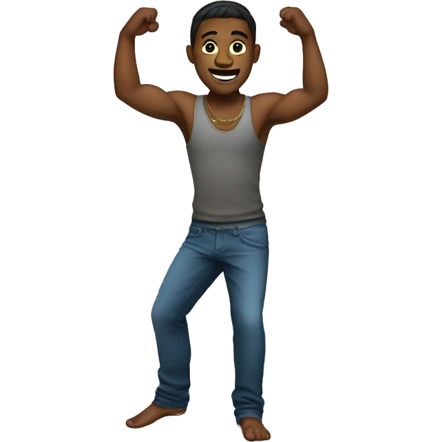 male trance dancer emoji