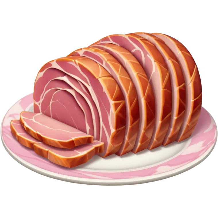 sliced ham emoji