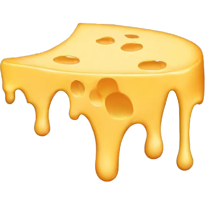 Drippy cheese emoji