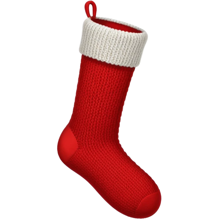 Christmas red sock emoji
