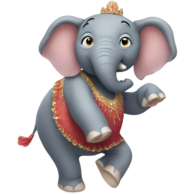 Elephant doing ballet  emoji