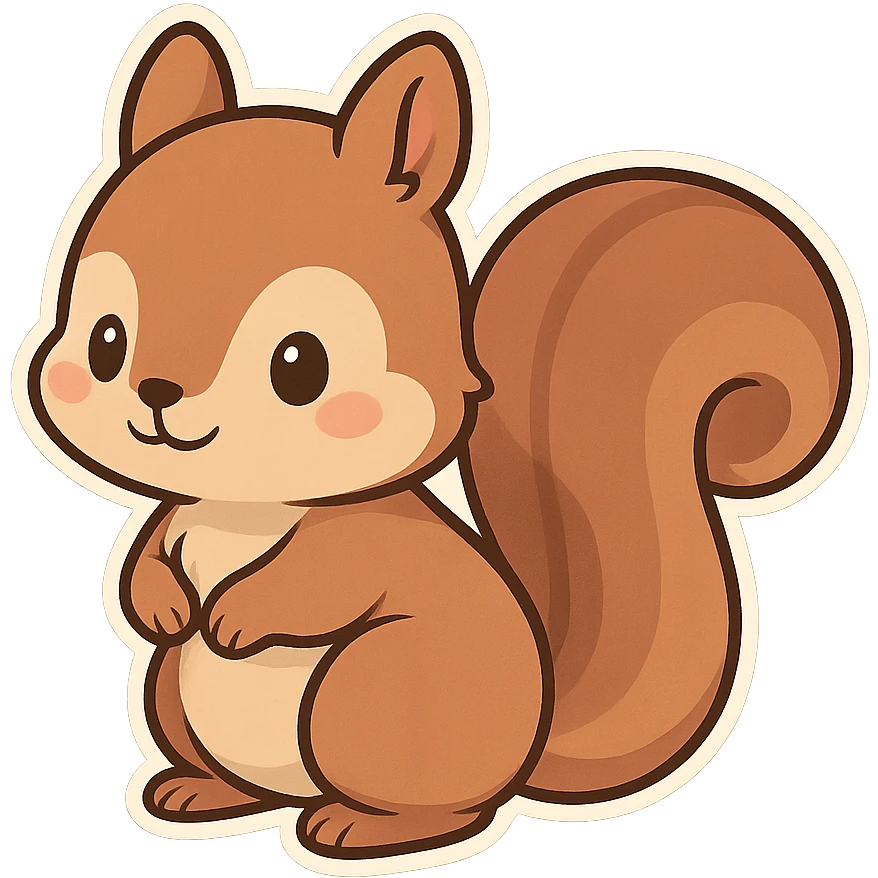 一只可爱的小松鼠 emoji