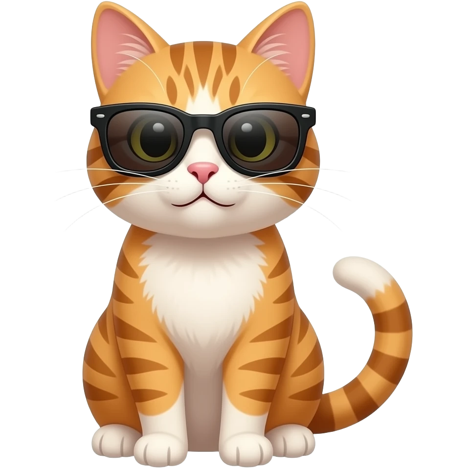 Cat wearing sunglasses emoji