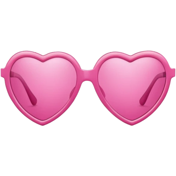 Heart shaped sunglasses emoji