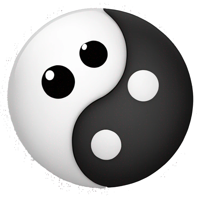 Yin yang emoji
