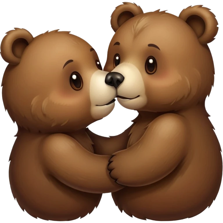 Bear kissing  emoji