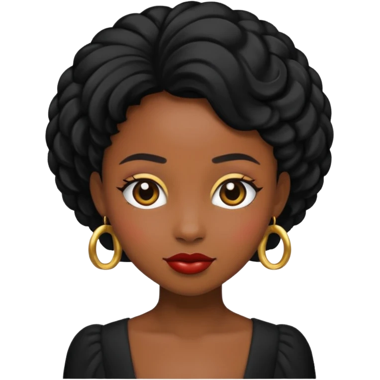 fancy black girl  emoji