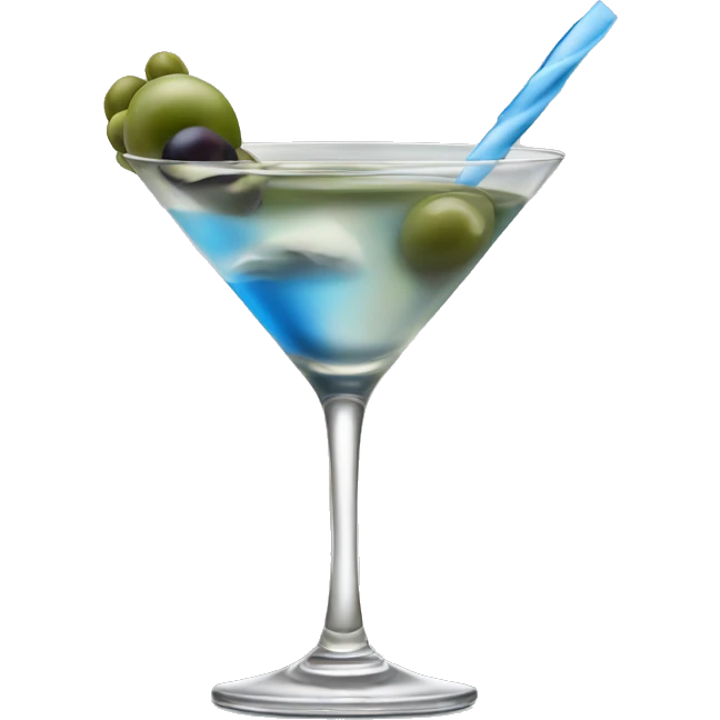 dirty martini with blue cheese olives  emoji